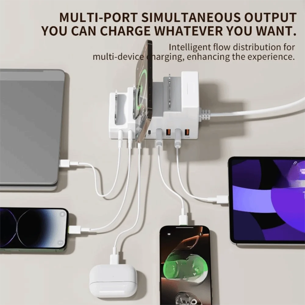66W Power Socket Bracket Charger 4USB Ports 4Type C Ports USB Type C Charger 8Ports Socket PD Fast Charging
66W Power Socket Bracket Charger 4USB Ports 4Type C Ports USB Type C Charger 8Ports Socket PD Fast Charging