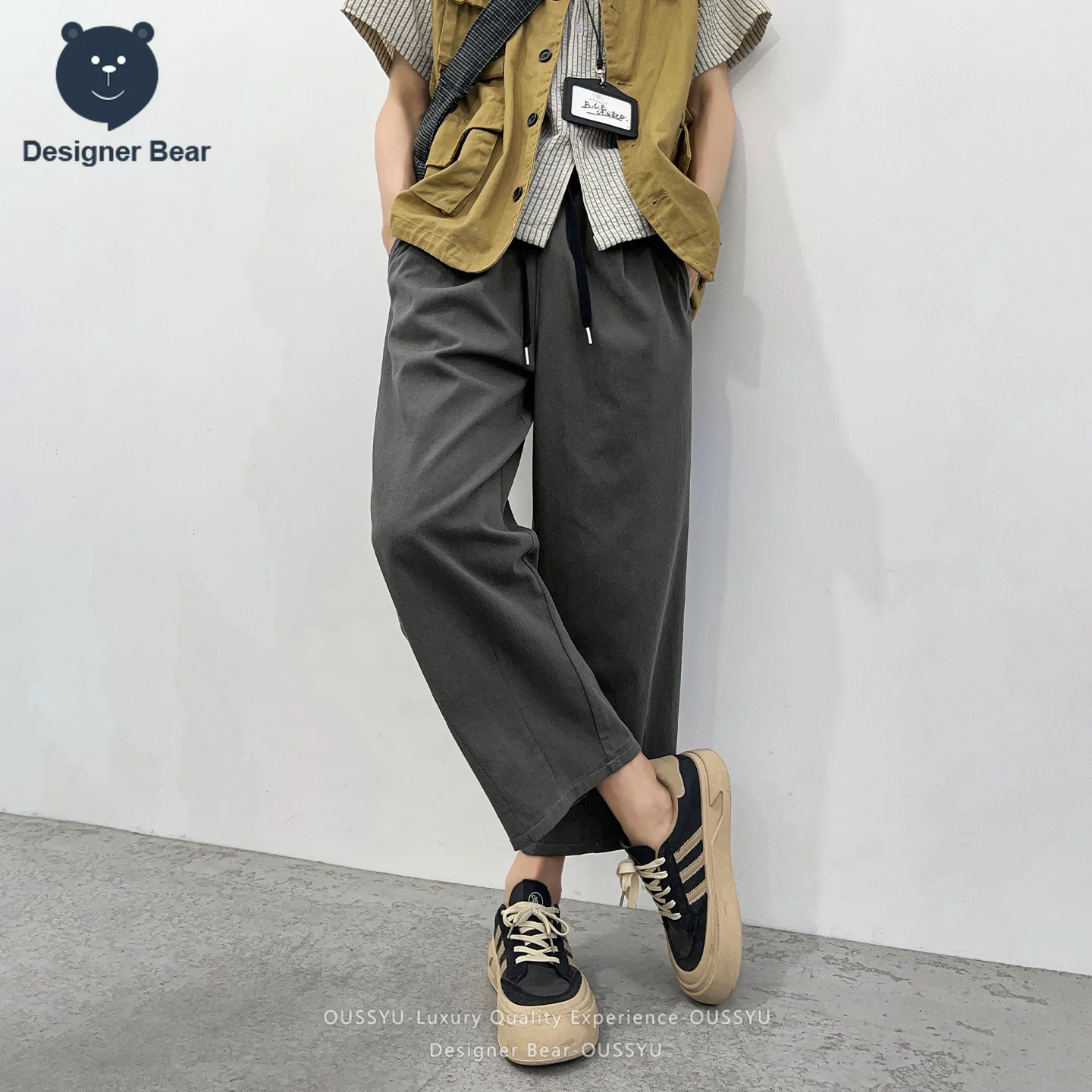 Men's Outdoor Cargo Pants High Quality Cotton Trousers Summer 2026 Loose Fit Casual Sports Leisur Over The Ankle Length Pants
Men's Outdoor Cargo Pants High Quality Cotton Trousers Summer 2026 Loose Fit Casual Sports Leisur Over The Ankle Length Pants