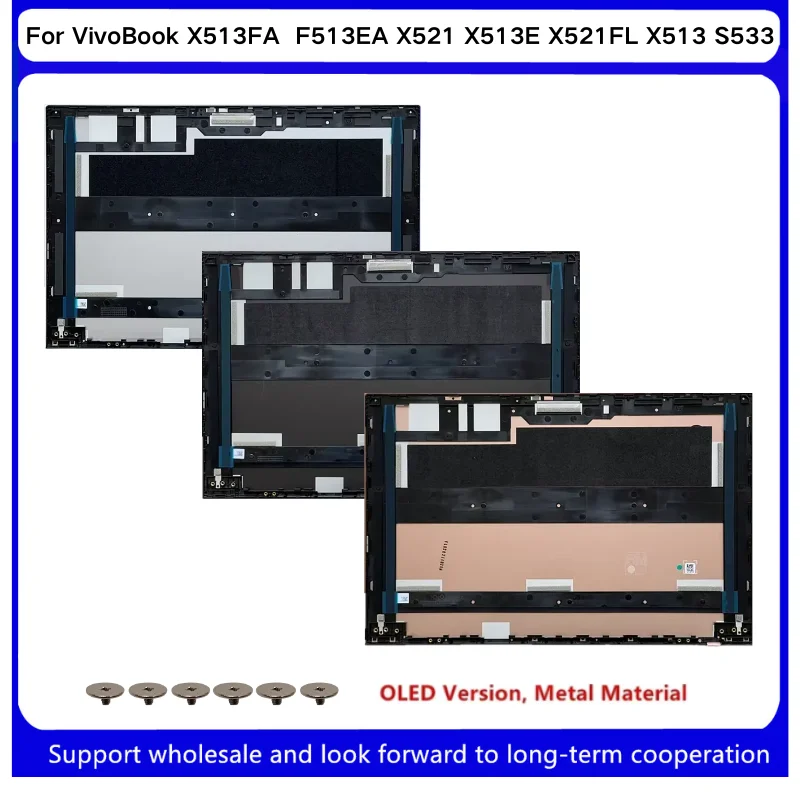 Новая задняя крышка ЖК-дисплея для ноутбуков Kailxuling VivoBook X513FA, F513EA, X521, X513E, X521FL, X513, S533
Новая задняя крышка ЖК-дисплея для ноутбуков Kailxuling VivoBook X513FA, F513EA, X521, X513E, X521FL, X513, S533