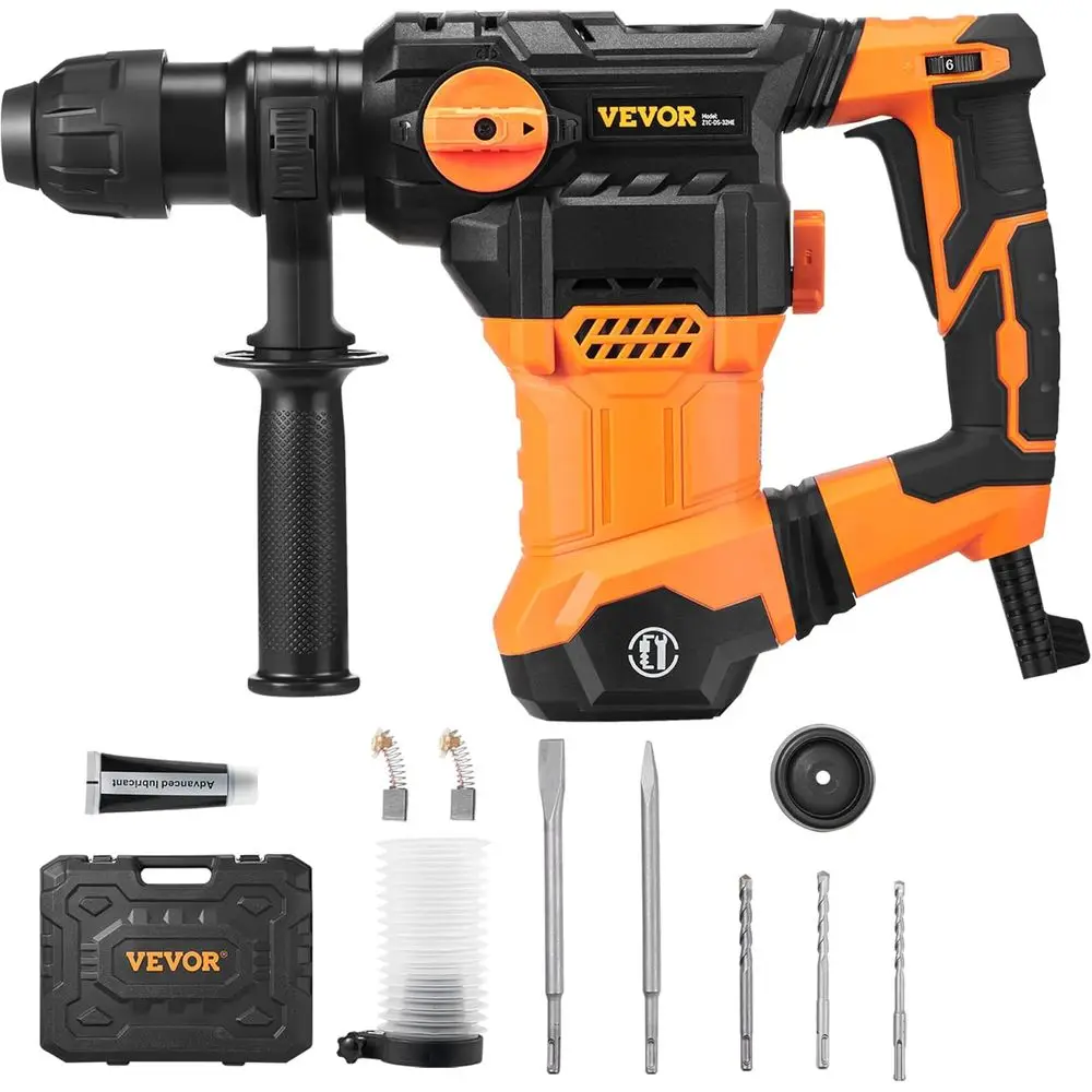 13 Amp Heavy-Duty SDS-Plus Rotary Hammer Drill with Vibration Control and Safety Clutch
13 Amp Heavy-Duty SDS-Plus Rotary Hammer Drill with Vibration Control and Safety Clutch