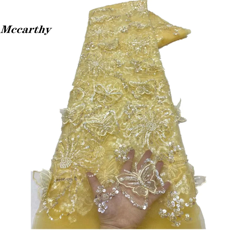 5 Yards African 3D Flower Sequins Lace Fabric 2024 High Quality Lace Embroidery Beaded Mesh Fabric For Women Wedding Party Dress
5 Yards African 3D Flower Sequins Lace Fabric 2024 High Quality Lace Embroidery Beaded Mesh Fabric For Women Wedding Party Dress
