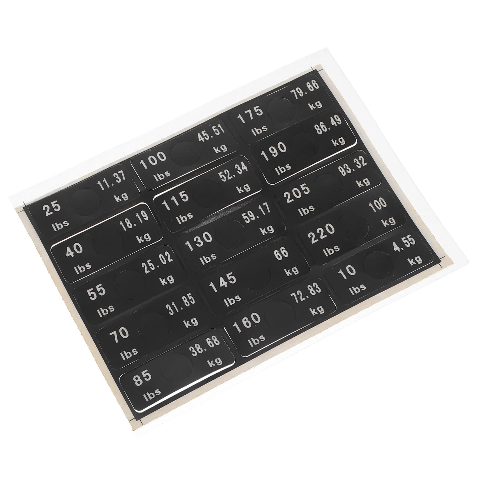 1 Sheet Adhesive Weight Label Stickers for Weight Blocks Dumbbells Barbells Gym Equipment Sorting Sticker Tabs Fitness Progress
1 Sheet Adhesive Weight Label Stickers for Weight Blocks Dumbbells Barbells Gym Equipment Sorting Sticker Tabs Fitness Progress