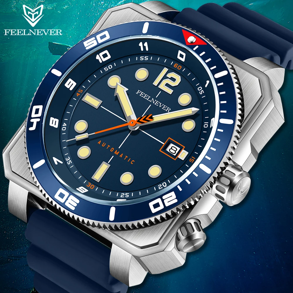 FeelNever Original Automatic Dive Watch for Men Super Luminous 30ATM Man Wristwatch Sapphire Swim Sports Mechanical Male Watches
FeelNever Original Automatic Dive Watch for Men Super Luminous 30ATM Man Wristwatch Sapphire Swim Sports Mechanical Male Watches
