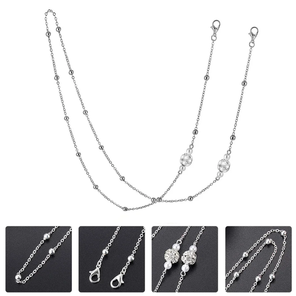 Bead Glasses Chain Mask Holder Lanyard Holding Pearl Alloy Face Cover Metal Hanging
Bead Glasses Chain Mask Holder Lanyard Holding Pearl Alloy Face Cover Metal Hanging