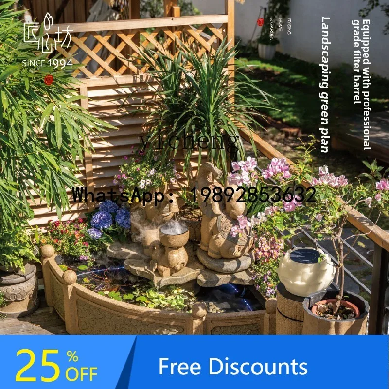 ABC Chinese courtyard flowing water landscape outdoor fish pond landscaping elephant ornament balcony fish pond
ABC Chinese courtyard flowing water landscape outdoor fish pond landscaping elephant ornament balcony fish pond