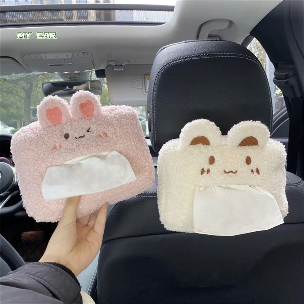 Bear Rabbit Car Tissue Box Short Plush Decorations Tissue Storage Bag Cartoon Hanging Napkin Tissue Holder Car Accessories
Bear Rabbit Car Tissue Box Short Plush Decorations Tissue Storage Bag Cartoon Hanging Napkin Tissue Holder Car Accessories