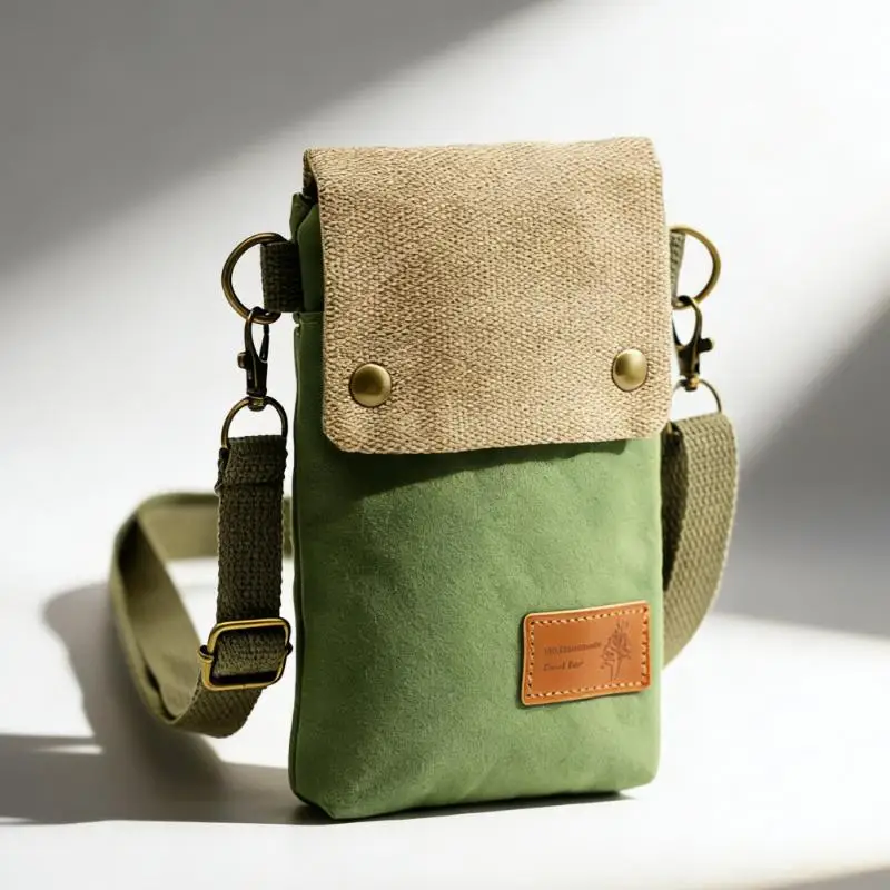 Color-Blocked Canvas Three-Layer Crossbody Phone Bag Stylish Shoulder Bag
Color-Blocked Canvas Three-Layer Crossbody Phone Bag Stylish Shoulder Bag