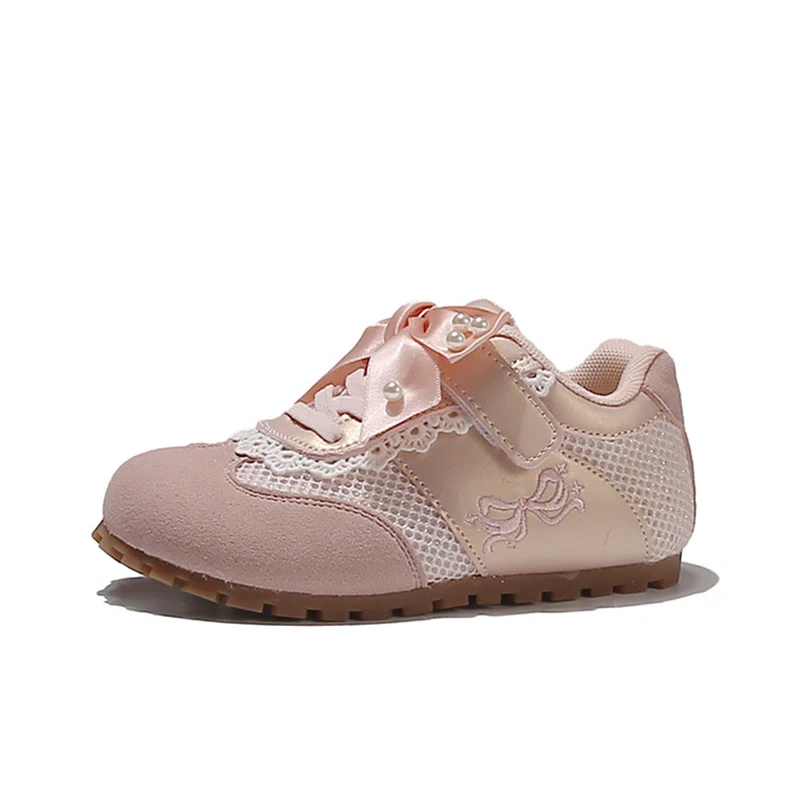 2026 Spring Summer New Girls Fashion Sneakers Mesh Pearl Ribbon Lace Up Bowknot Kids Casual Running Shoes
2026 Spring Summer New Girls Fashion Sneakers Mesh Pearl Ribbon Lace Up Bowknot Kids Casual Running Shoes