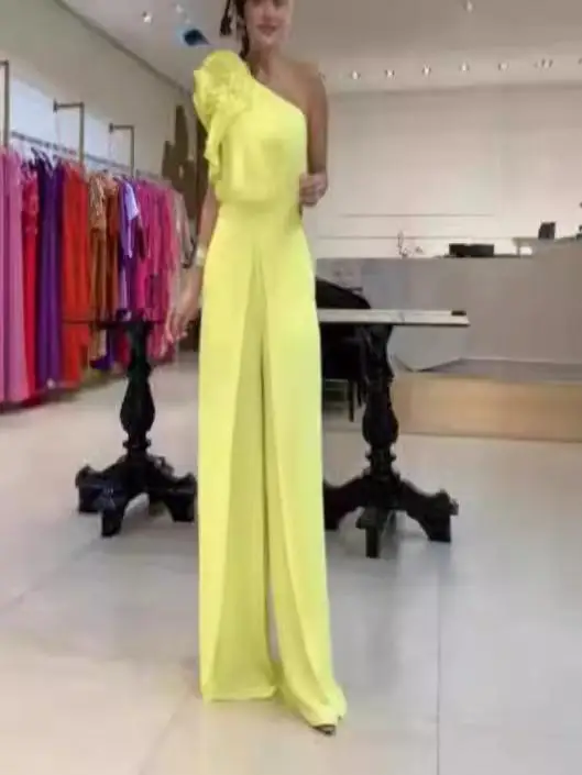 Faionable Loral Jumpsuit oulder off Wide Leg Pants Low Waist Long Trousers All Season Women's Suit Other Fabric
Faionable Loral Jumpsuit oulder off Wide Leg Pants Low Waist Long Trousers All Season Women's Suit Other Fabric