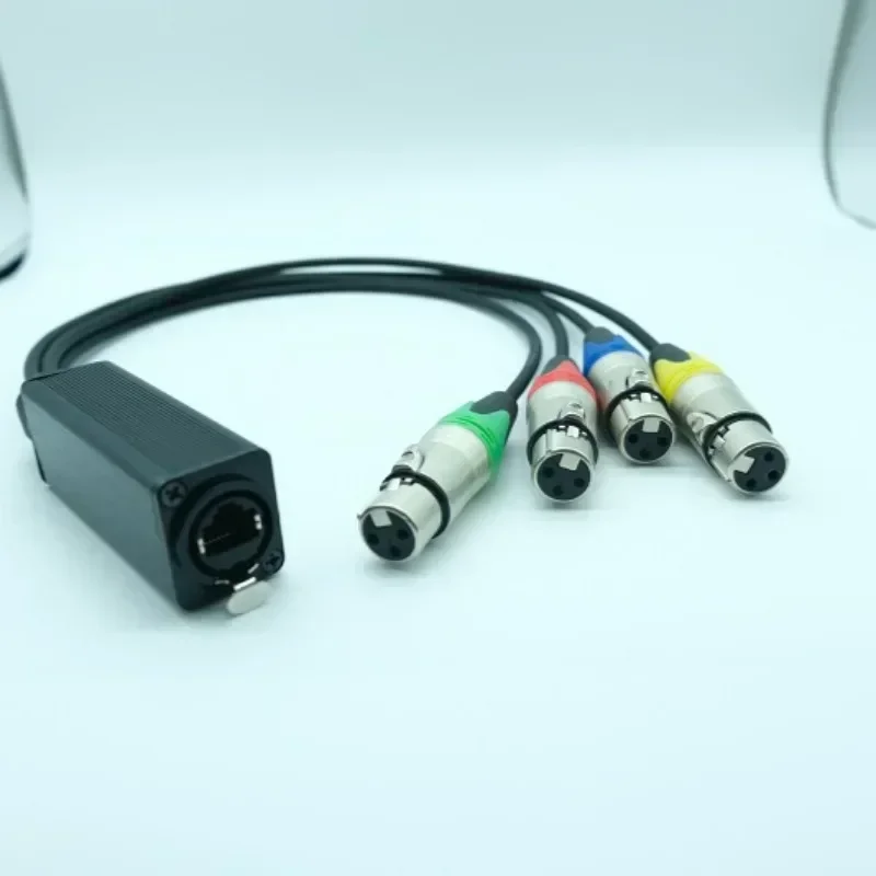 Network Converter RJ45 CAT5 With Shielded to 4 Channel 3Pin XLR Male/Female Connector Multi Network Receiver Cable for Speaker
Network Converter RJ45 CAT5 With Shielded to 4 Channel 3Pin XLR Male/Female Connector Multi Network Receiver Cable for Speaker