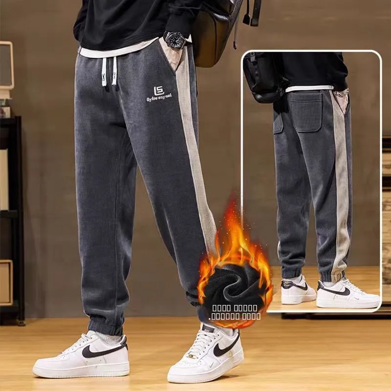 Мужские повседневные брюки из вельвета на флисовой подкладке, свободного кроя, спортивные, теплые зимние рабочие брюки, большие размеры, спортивные штаны
Мужские повседневные брюки из вельвета на флисовой подкладке, свободного кроя, спортивные, теплые зимние рабочие брюки, большие размеры, спортивные штаны