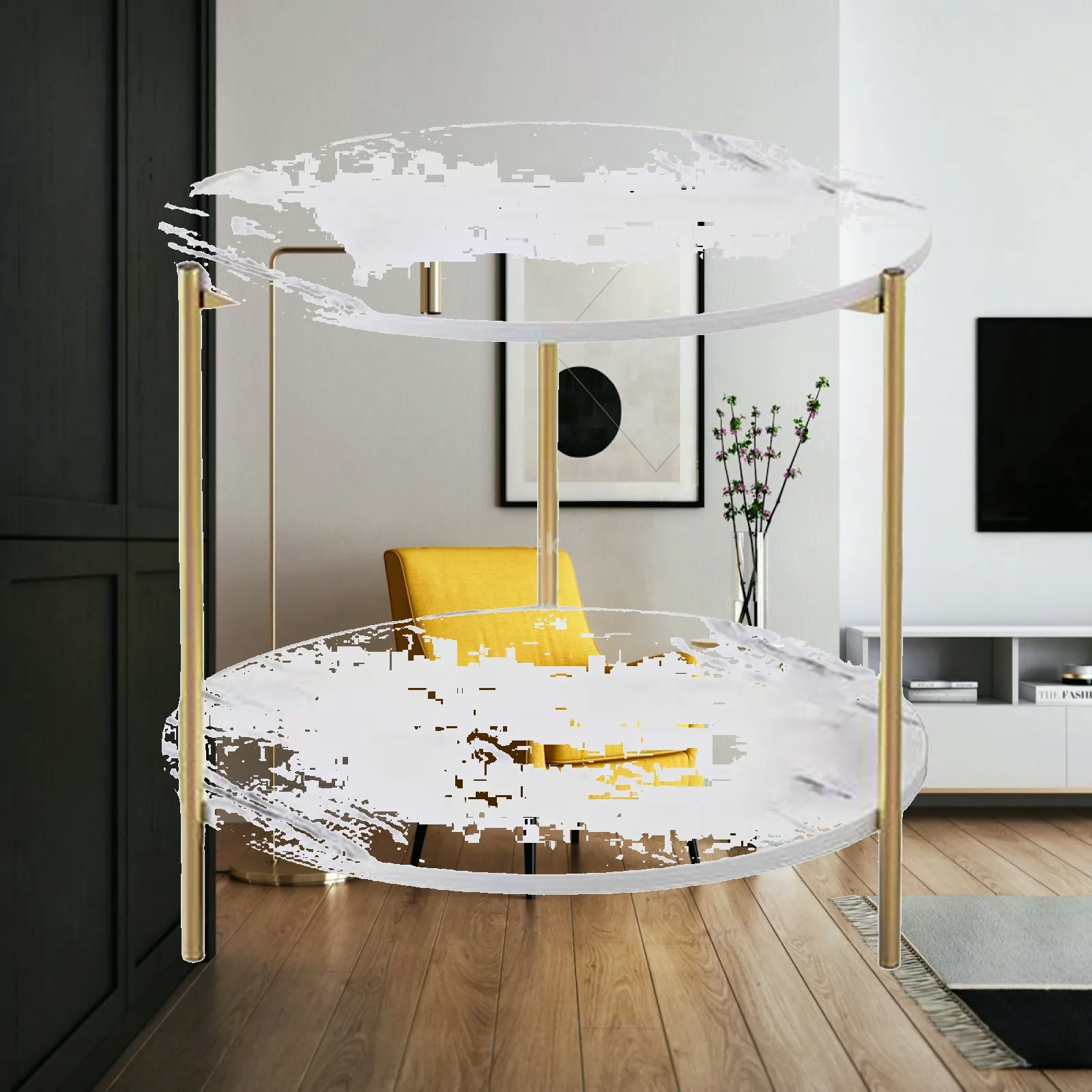 Light Luxury Marbling Side Table Small Table for Cafe Living Room
Light Luxury Marbling Side Table Small Table for Cafe Living Room