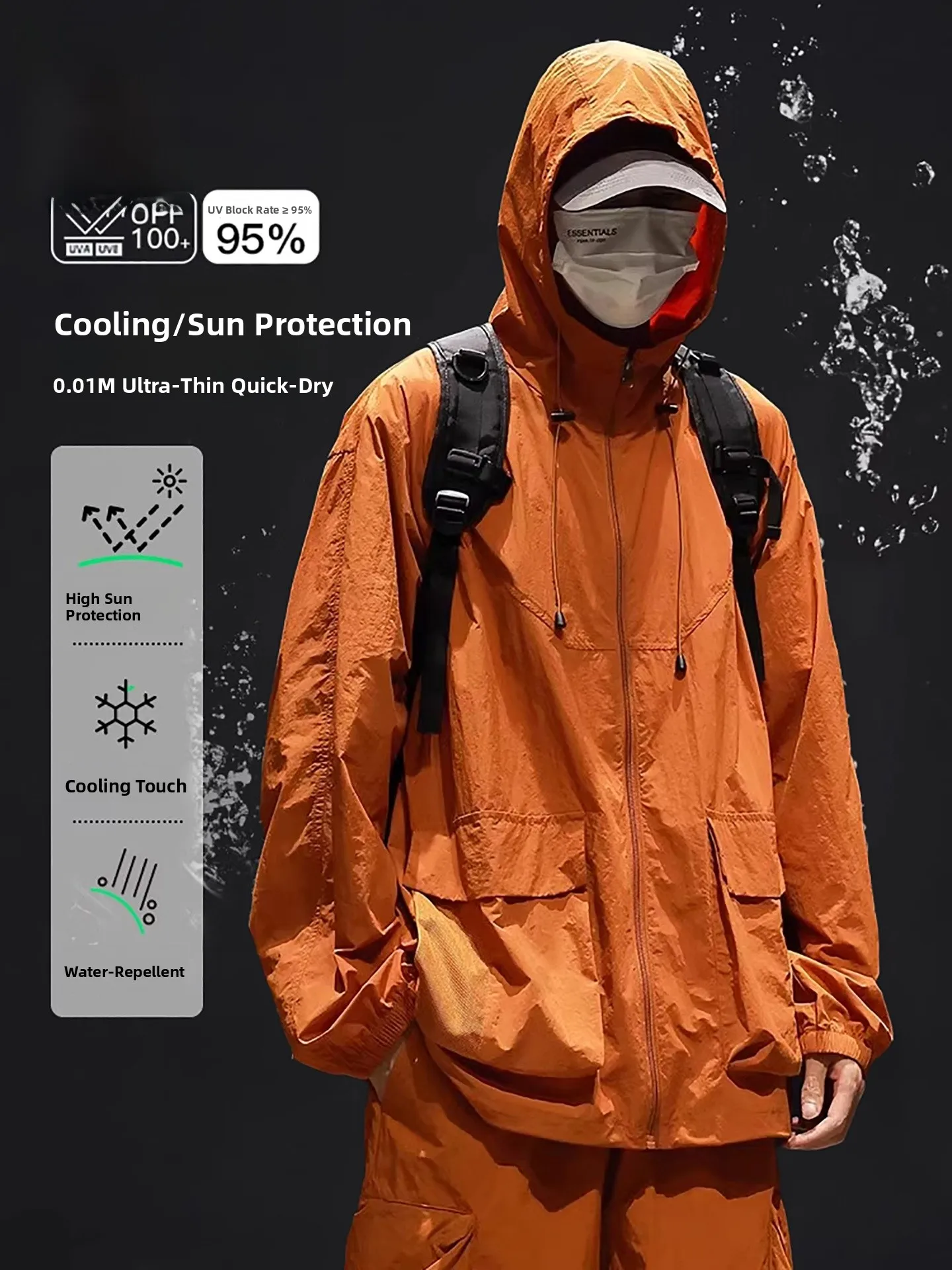 TUCANO Новая летняя дышащая куртка из ледяного шелка с защитой от УФ-излучения, модная городская свободная куртка с длинными рукавами на молнии с капюшоном
TUCANO Новая летняя дышащая куртка из ледяного шелка с защитой от УФ-излучения, модная городская свободная куртка с длинными рукавами на молнии с капюшоном