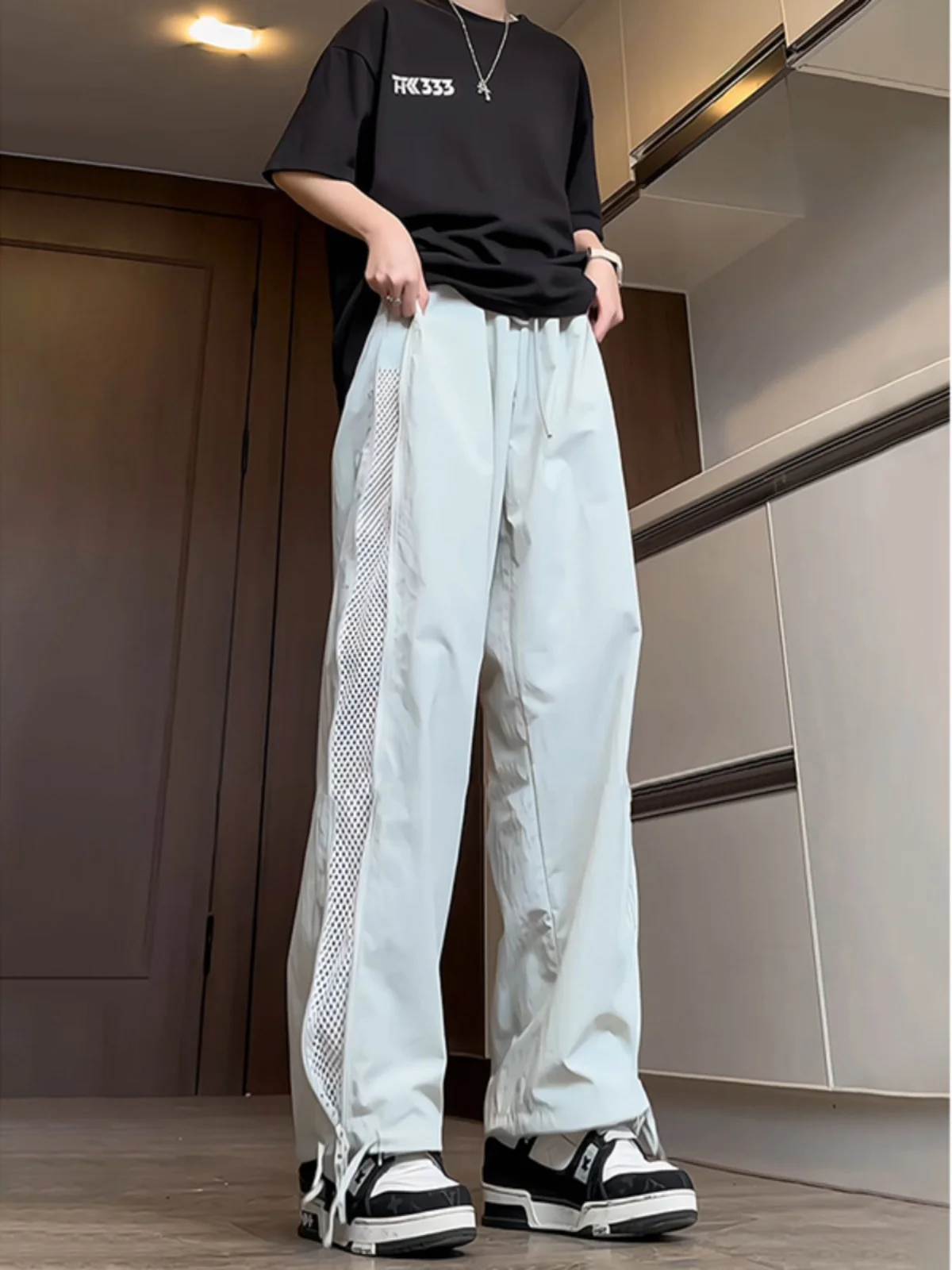 Мужские летние дышащие брюки прямого кроя для активного отдыха, быстросохнущие, модные, повседневные, из полиэстера, с охлаждающим эффектом
Мужские летние дышащие брюки прямого кроя для активного отдыха, быстросохнущие, модные, повседневные, из полиэстера, с охлаждающим эффектом