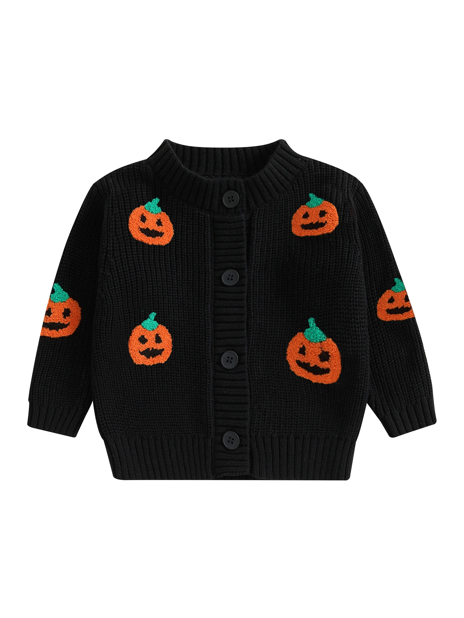 Cute Halloween Girls Sweater with Long Sleeves and Button Closure Adorable Pumpkin Design Cozy Winter Knit Cardigan for Kids
Cute Halloween Girls Sweater with Long Sleeves and Button Closure Adorable Pumpkin Design Cozy Winter Knit Cardigan for Kids