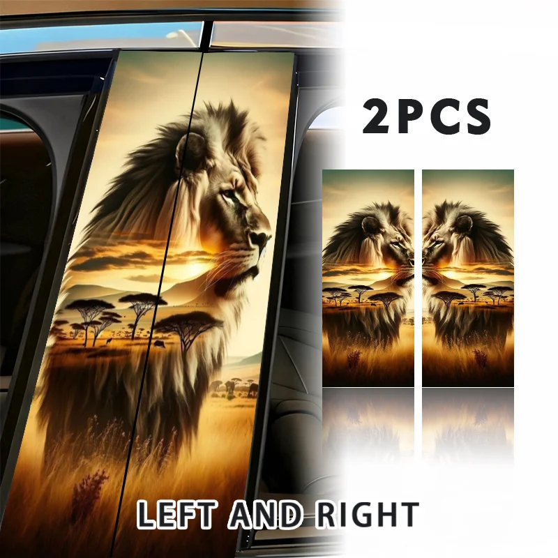 2Pcs Male Lion Green Grass Tree Landscape Car B-Pillar Stickers Waterproof Self-Adhesive Auto Styling Vinyl Decals
2Pcs Male Lion Green Grass Tree Landscape Car B-Pillar Stickers Waterproof Self-Adhesive Auto Styling Vinyl Decals