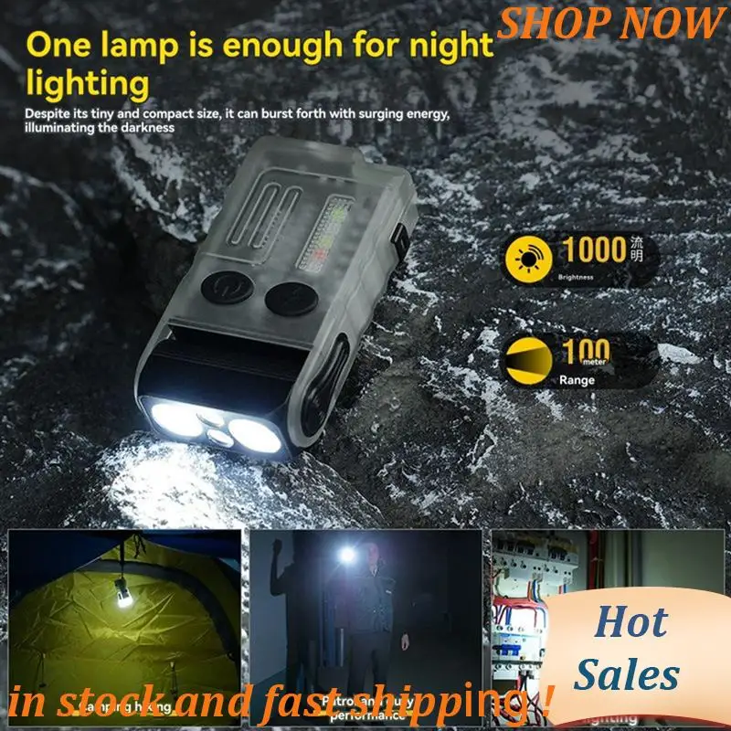ABVB-V20 Keychain EDC LED Flashlight Rechargeable Magnetic Buzzer Work Light Type-C Magnetic Base Camping Lantern
ABVB-V20 Keychain EDC LED Flashlight Rechargeable Magnetic Buzzer Work Light Type-C Magnetic Base Camping Lantern