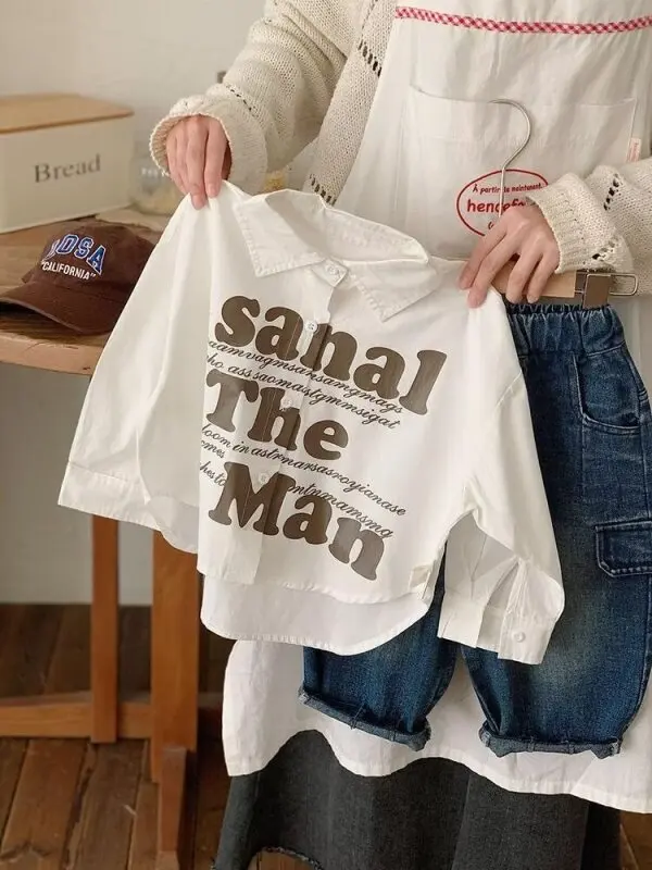 2025 Kids Shirts New Children's Clothes Boys' Cotton Long Sleeved Baby Clothing Casual Top Letter Shirts for Boy 2-7Y
2025 Kids Shirts New Children's Clothes Boys' Cotton Long Sleeved Baby Clothing Casual Top Letter Shirts for Boy 2-7Y