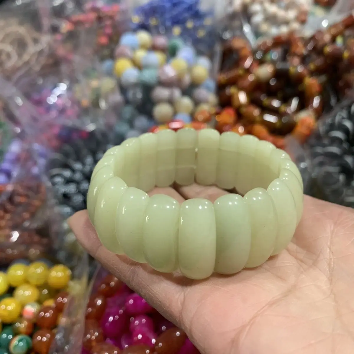Blue and White Jade Men's and Women's Bracelets, Wolf Tooth Bracelets, Hand Brand Fashion Gifts
Blue and White Jade Men's and Women's Bracelets, Wolf Tooth Bracelets, Hand Brand Fashion Gifts