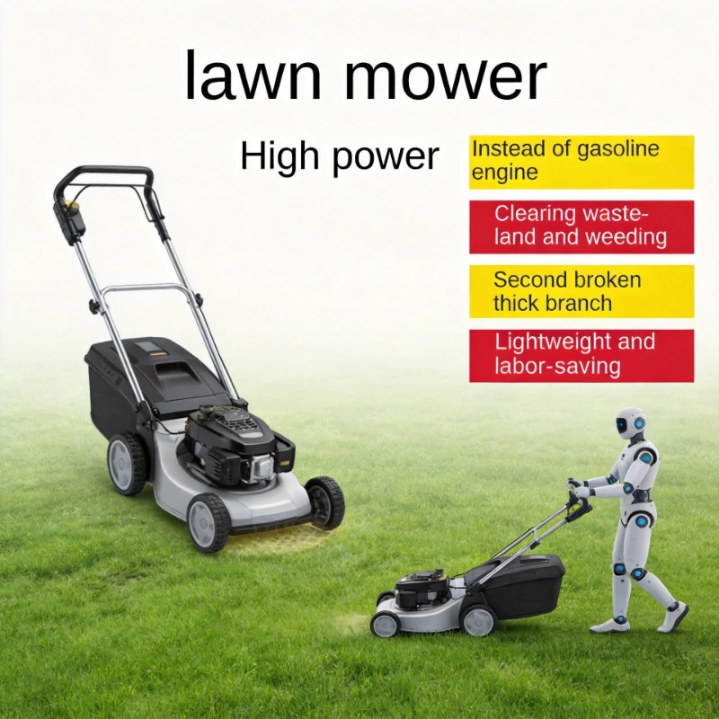 High Power Rechargeable Electric Lawn Mower Lithium Battery Multifunctional Grass Trimmer for Household Weeding
High Power Rechargeable Electric Lawn Mower Lithium Battery Multifunctional Grass Trimmer for Household Weeding