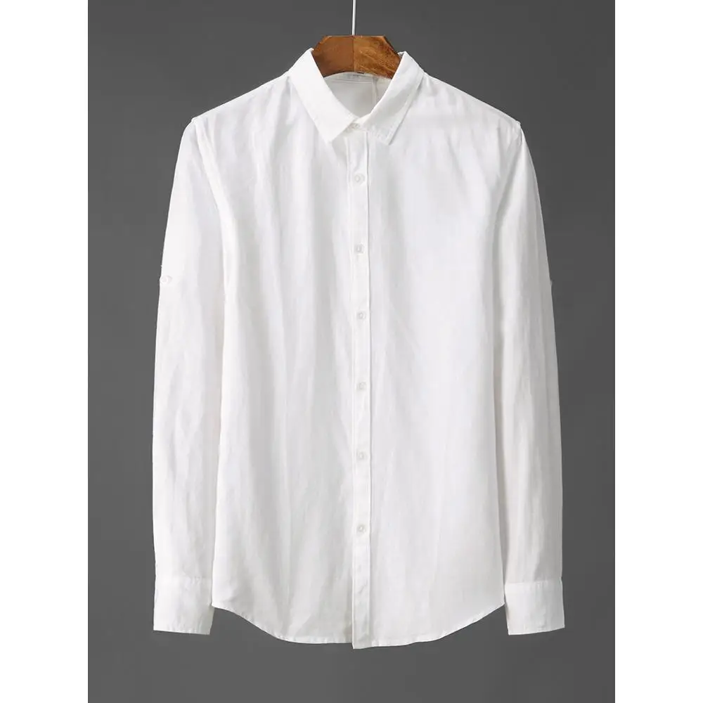 White Linen Casual Men's Long Sve irt Young Cotton Linen Breathable irt Upper Body Haome Stand Fit Water Waed
White Linen Casual Men's Long Sve irt Young Cotton Linen Breathable irt Upper Body Haome Stand Fit Water Waed