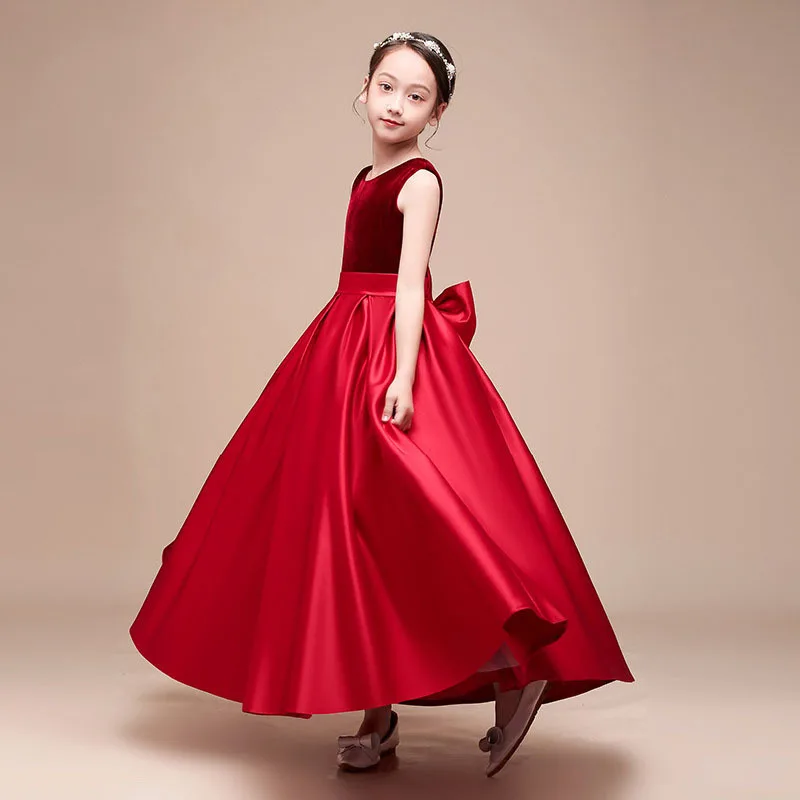 Children's Piano Performance Dress2022New Sleeveless Velvet Bowknot Dress for Girls Host Princess Dress
Children's Piano Performance Dress2022New Sleeveless Velvet Bowknot Dress for Girls Host Princess Dress