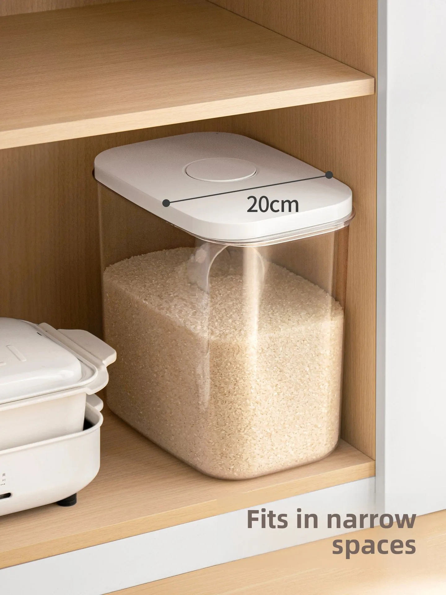 Food Grade Narrow Long Corner Rice Tub for Home Use Moisture Proof Insect Resistant Kitchen Storage Container Plastic Material
Food Grade Narrow Long Corner Rice Tub for Home Use Moisture Proof Insect Resistant Kitchen Storage Container Plastic Material