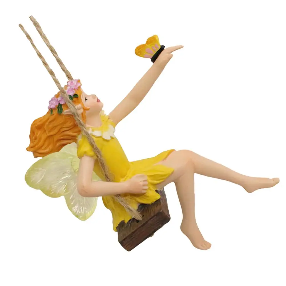 Simulation Flower Fairy Statue Crafts Swing Resin Decor Outdoor Tree Hanging Figurine
Simulation Flower Fairy Statue Crafts Swing Resin Decor Outdoor Tree Hanging Figurine