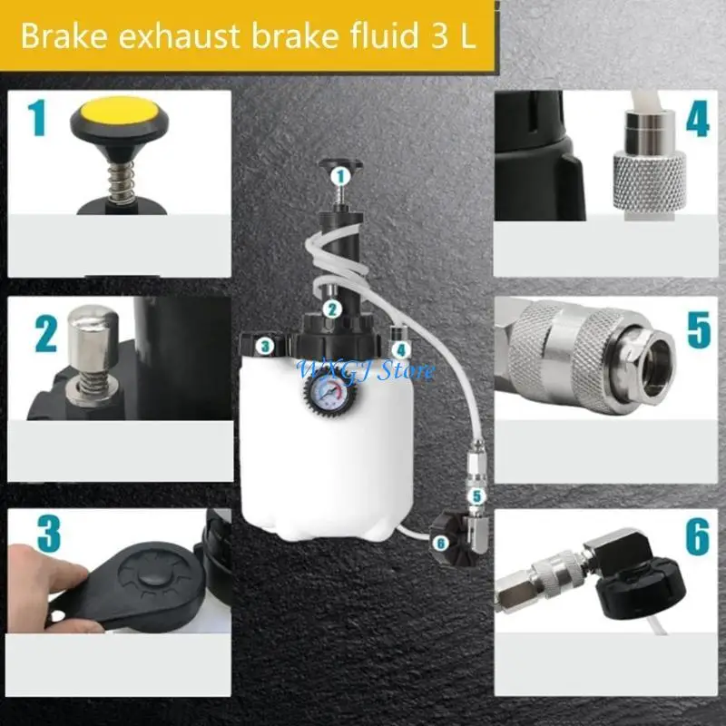 37JE Brake Oil Pots Clutch Fluid Bleeder Auto Brake Bleeder Pump Oil Change Tool
37JE Brake Oil Pots Clutch Fluid Bleeder Auto Brake Bleeder Pump Oil Change Tool