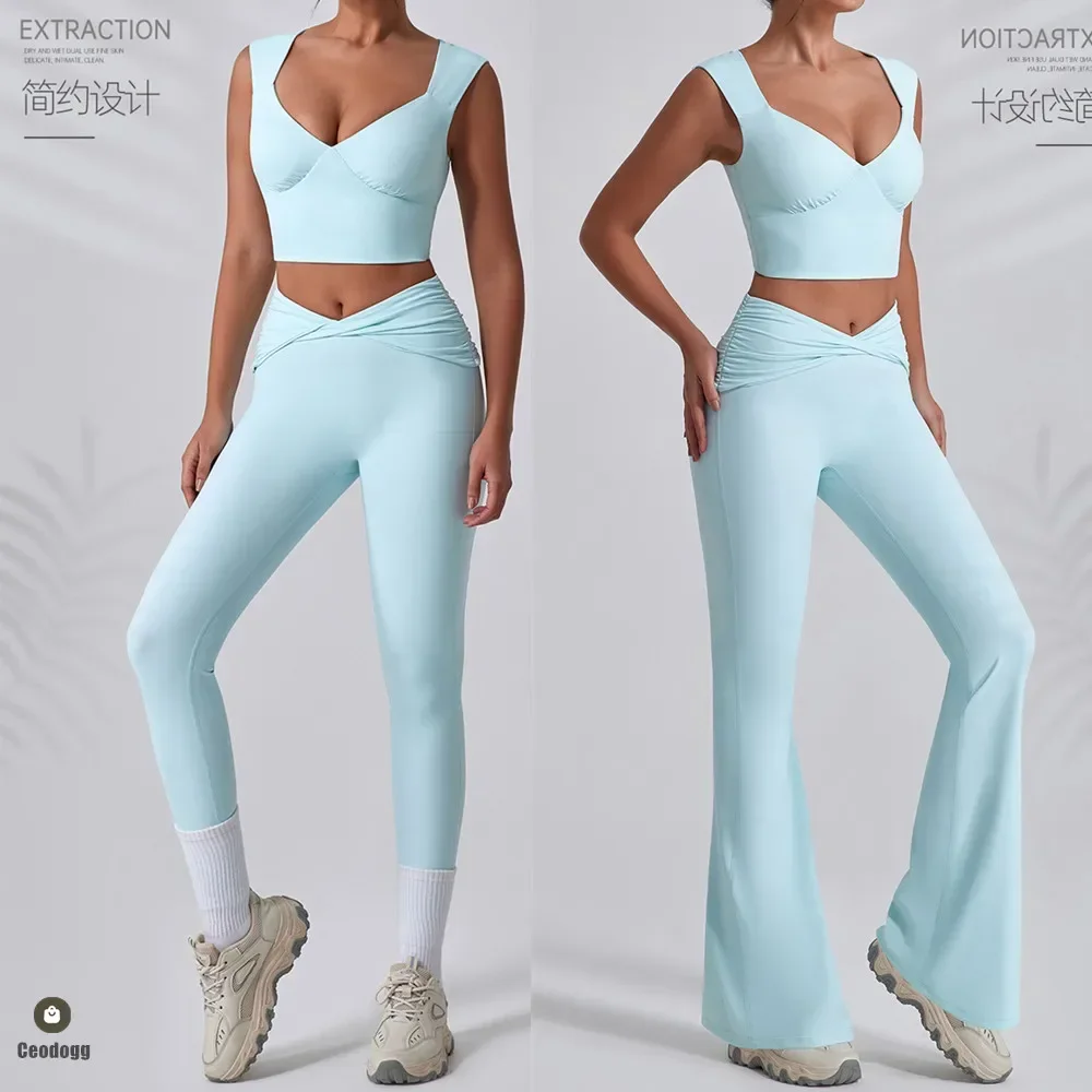 1/2PCS Women Yoga Set Workout Pant Outfits Fitness Sportswear Gym Tracksuit High Waist Flare Leggings Sports Bra Athletic Wear
1/2PCS Women Yoga Set Workout Pant Outfits Fitness Sportswear Gym Tracksuit High Waist Flare Leggings Sports Bra Athletic Wear