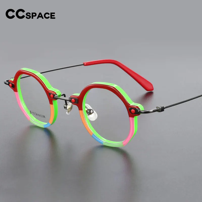 55345 Pure Titanium Glasses Color Stripe Steam Vintage Round Prescription Glasses Frames Optical Eyewear Reading Glasses
55345 Pure Titanium Glasses Color Stripe Steam Vintage Round Prescription Glasses Frames Optical Eyewear Reading Glasses