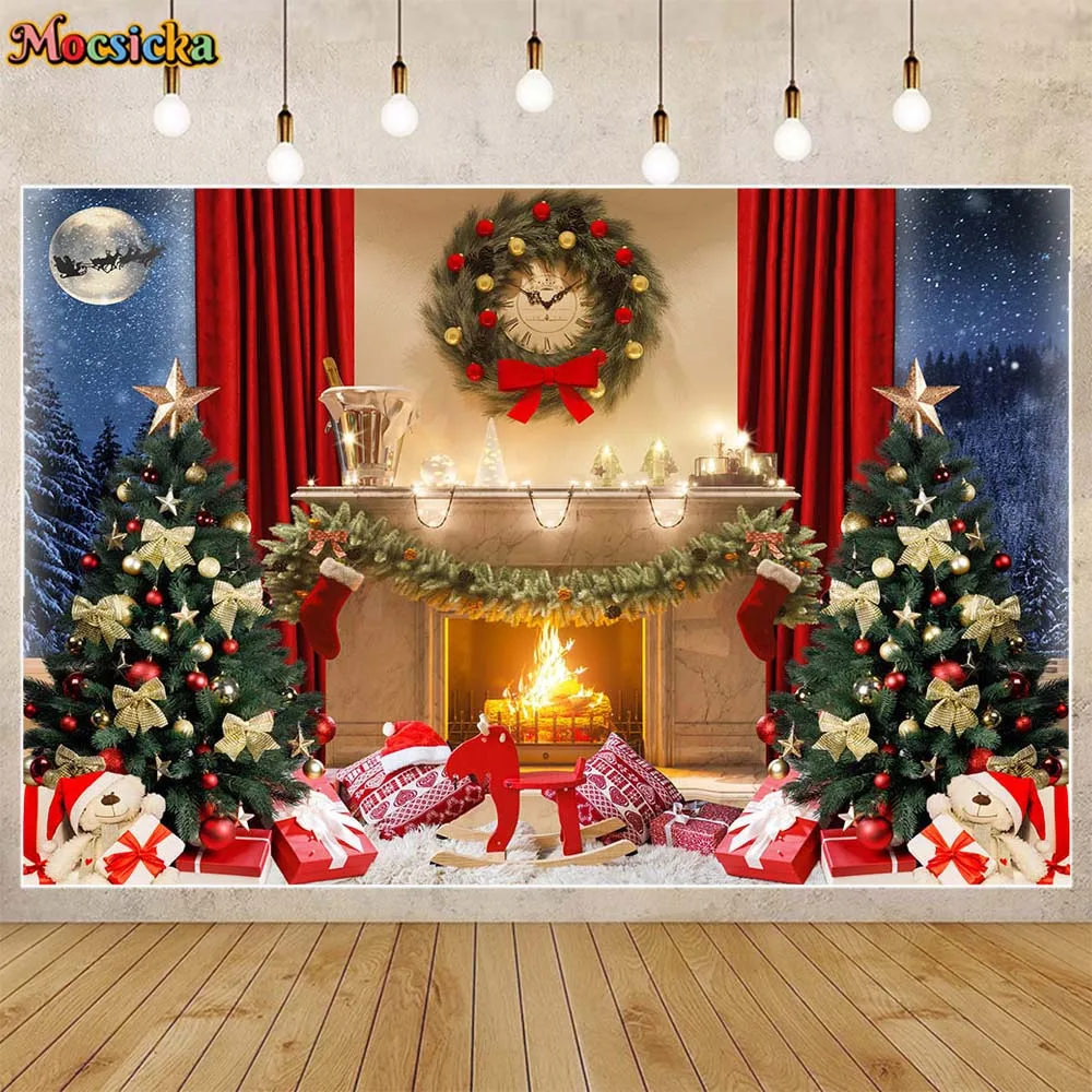 Mocsicka Christmas Backdrop Fireplace Xmas Tree Wreath Family Portrait Photo Background Newborn Photography Props Photo Studio
Mocsicka Christmas Backdrop Fireplace Xmas Tree Wreath Family Portrait Photo Background Newborn Photography Props Photo Studio