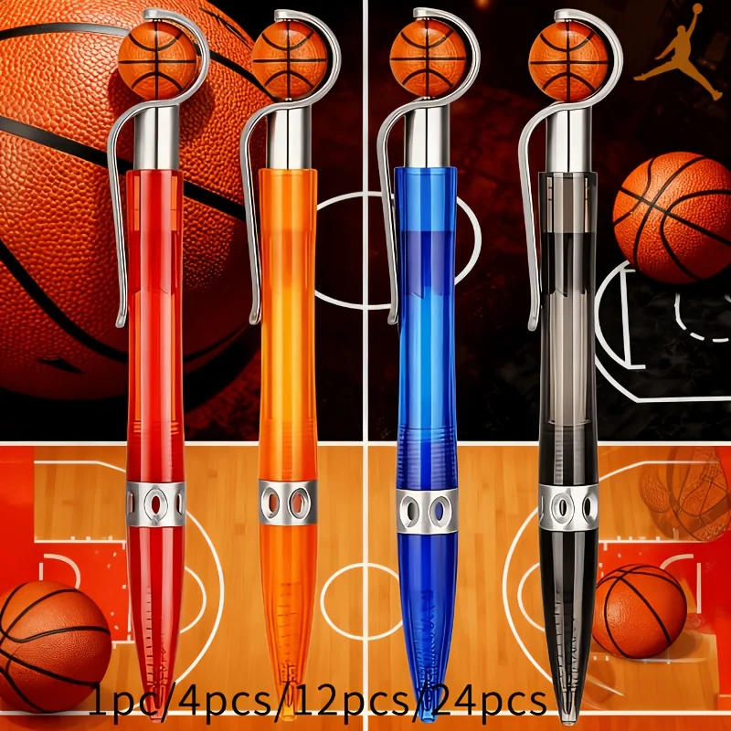 4pcs/8PCS basketball pens, sports round ballpoint pens, cool pens, student supplies, stationery, school, office
4pcs/8PCS basketball pens, sports round ballpoint pens, cool pens, student supplies, stationery, school, office