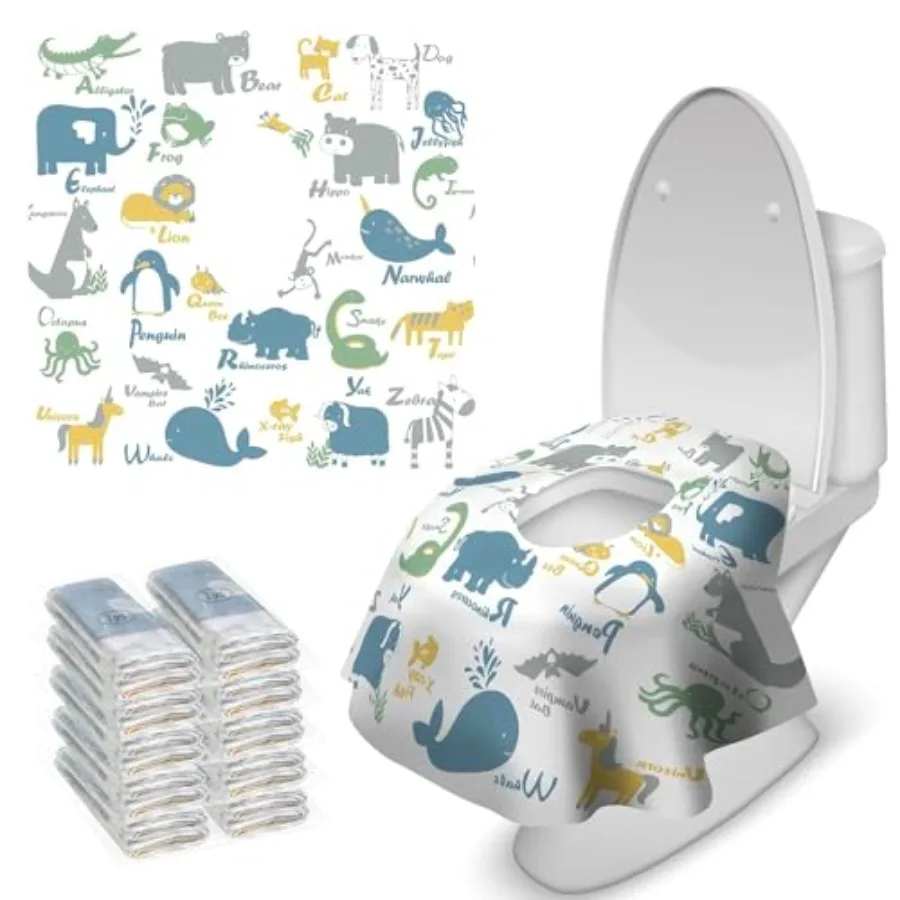 Blissful Diary 20 Pcs Toilet Seat Covers Disposable for Toddlers and Adults, Extra Large Waterproof, Portable Package for Trave
Blissful Diary 20 Pcs Toilet Seat Covers Disposable for Toddlers and Adults, Extra Large Waterproof, Portable Package for Trave