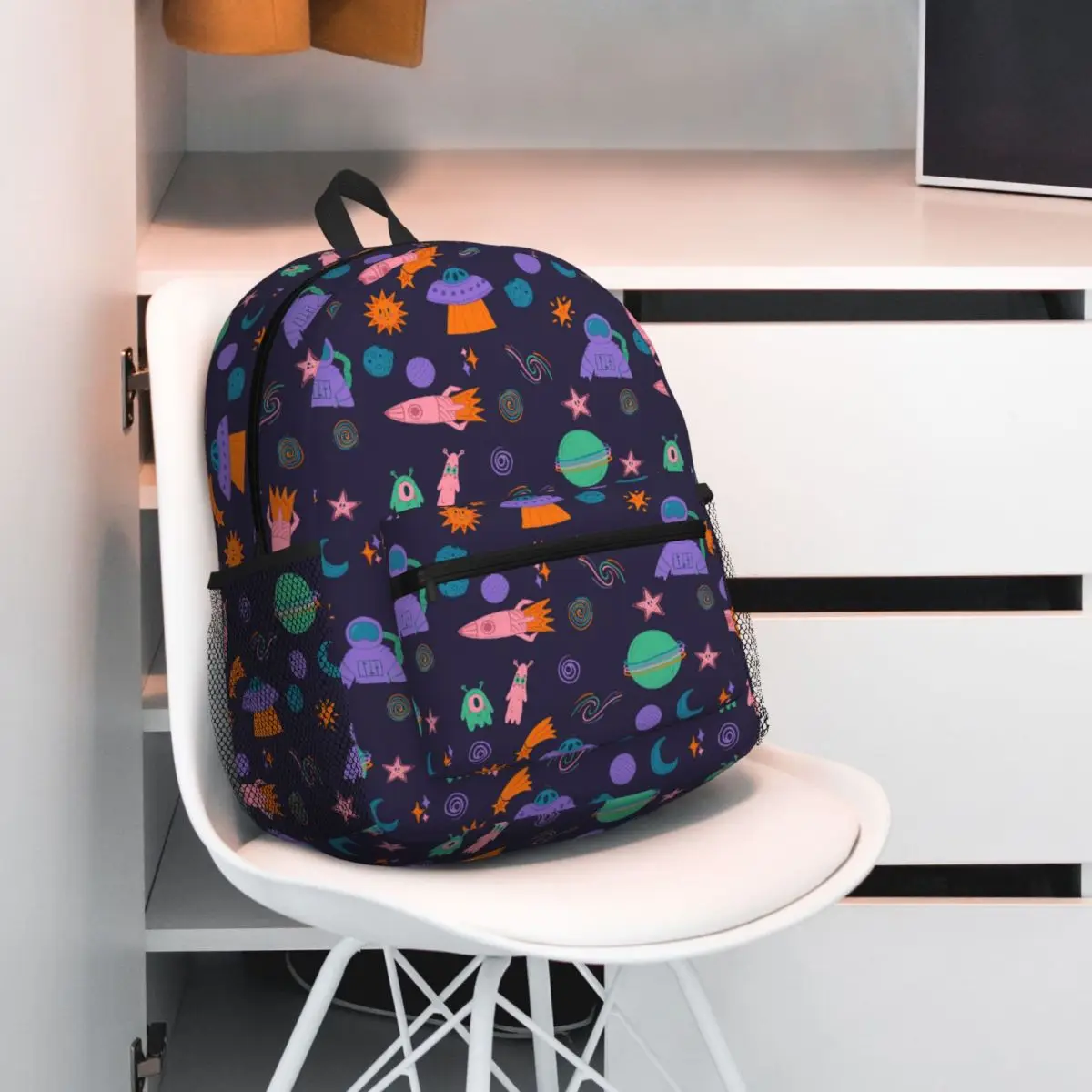 Planet Rocket Theme Backpack Student BookBag Kids School Bag Computer Shoulder Bags for Men Women
Planet Rocket Theme Backpack Student BookBag Kids School Bag Computer Shoulder Bags for Men Women