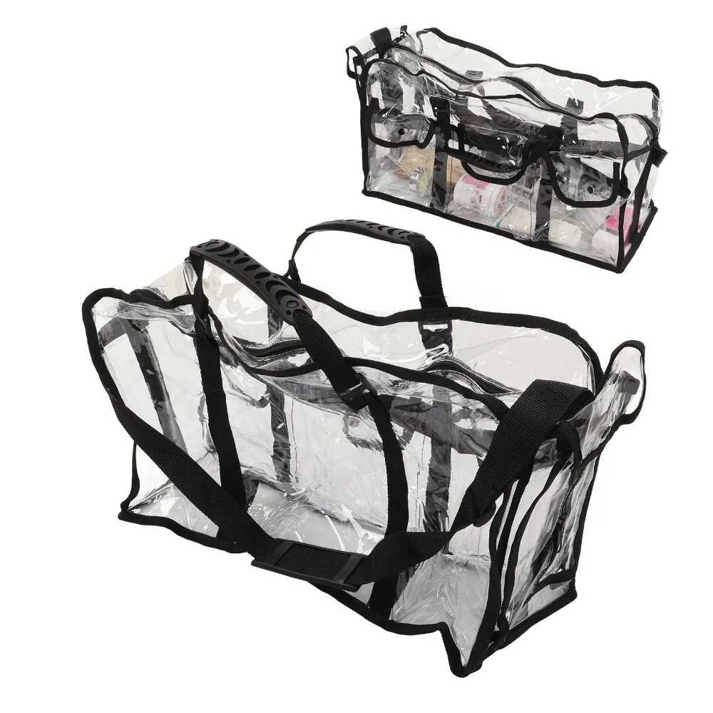 Durable PVC Clear Makeup Bag Waterproof Black Travel Toiletry Bag Professional Makeup Organizer For Gym Use
Durable PVC Clear Makeup Bag Waterproof Black Travel Toiletry Bag Professional Makeup Organizer For Gym Use