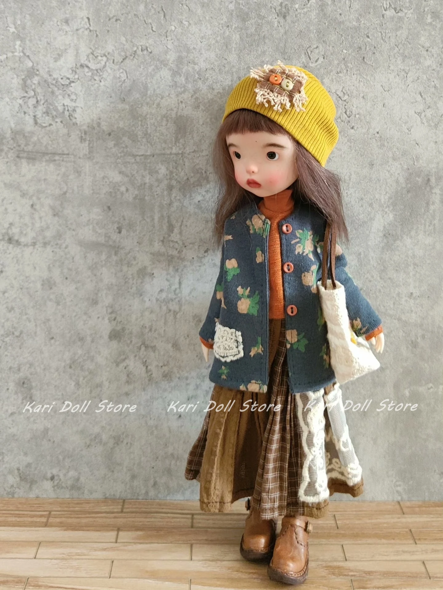 Kari Doll Clothes and skirts dress Dark blue floral coat color-blocked skirt doll set for Landazz Landoudou Doll
Kari Doll Clothes and skirts dress Dark blue floral coat color-blocked skirt doll set for Landazz Landoudou Doll
