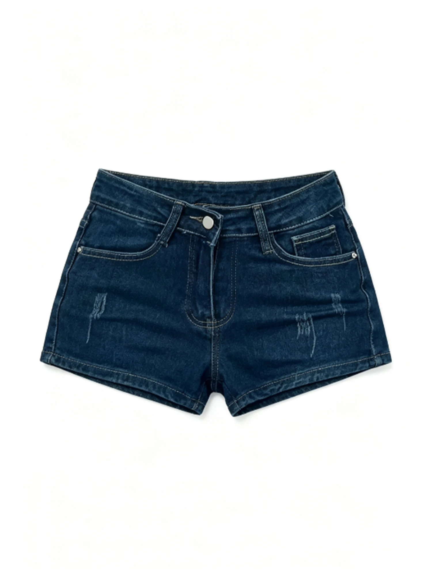 Women's Dark Blue Mini Denim Shorts Y2K Gyaru Low Rise Ripped Jean Shorts Stretch Skinny Micro Cowboy Hot Pants for Women Summer
Women's Dark Blue Mini Denim Shorts Y2K Gyaru Low Rise Ripped Jean Shorts Stretch Skinny Micro Cowboy Hot Pants for Women Summer