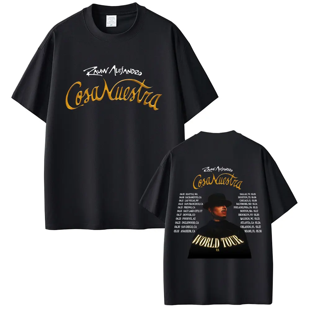 Rapper Rauw Alejandro Cosa Nuestra World Tour 2025 T-shirt Men Women Hip Hop Fashion Oversized Short Sleeve T Shirts Streetwear
Rapper Rauw Alejandro Cosa Nuestra World Tour 2025 T-shirt Men Women Hip Hop Fashion Oversized Short Sleeve T Shirts Streetwear