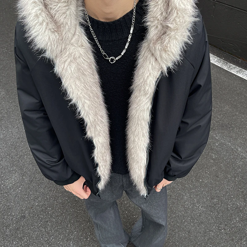 Men's Thiened Fce Lined Hooded Cotton Jaet Winter Warm Coat American Sle Fur Trimmed Mountain Eagle Cotton Jaet
Men's Thiened Fce Lined Hooded Cotton Jaet Winter Warm Coat American Sle Fur Trimmed Mountain Eagle Cotton Jaet