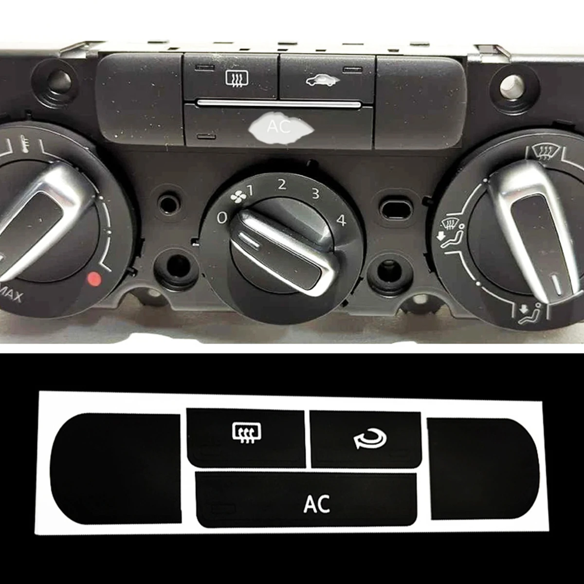 AC Control Button Repair Sticker 2008–2012 for VW Lavida Classic / Lavida Gran Tourer Air Conditioning Panel
AC Control Button Repair Sticker 2008–2012 for VW Lavida Classic / Lavida Gran Tourer Air Conditioning Panel