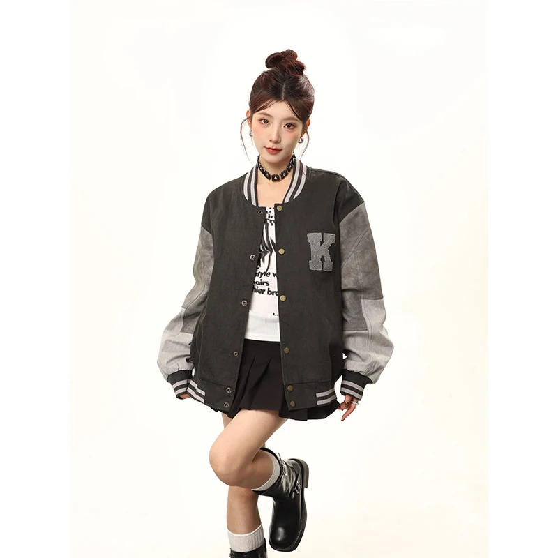 American Retro College Style Patchwork Baseball Jacket Women 2023 Autumn Winter Fashion Oversize Coats Harajuku Loose Streetwear
American Retro College Style Patchwork Baseball Jacket Women 2023 Autumn Winter Fashion Oversize Coats Harajuku Loose Streetwear