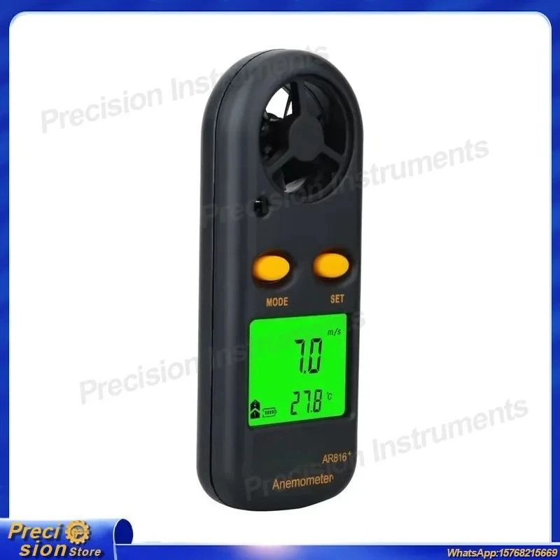 Portable AR816 Anemometer Thermometer Hygrometer Wind Speed Meter Temperature Humidity Detector Digital Weather Station
Portable AR816 Anemometer Thermometer Hygrometer Wind Speed Meter Temperature Humidity Detector Digital Weather Station