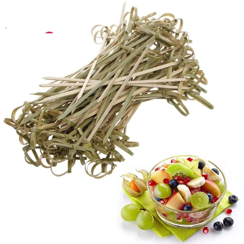 100pcs Bamboo Food Sticks Disposable Knot Picks Fruit Skewers Cocktail Cheese Decorative Wooden Picks
100pcs Bamboo Food Sticks Disposable Knot Picks Fruit Skewers Cocktail Cheese Decorative Wooden Picks