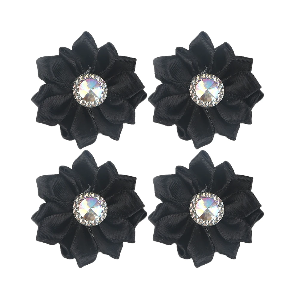 Cloth Flower Hair Accessories Tulle Fabric Black Flowers with Rhinestones Embellishments Chiffon Headband DIY Clothes Manual
Cloth Flower Hair Accessories Tulle Fabric Black Flowers with Rhinestones Embellishments Chiffon Headband DIY Clothes Manual