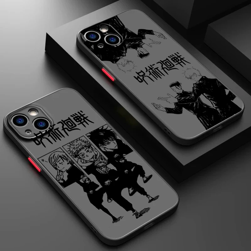 Jujutsu Kaisen Popular Anime Frosted Translucent For Apple iPhone 16 15 14 13 12 11 XS XR X Pro Max Plus Mini Back Phone Case
Jujutsu Kaisen Popular Anime Frosted Translucent For Apple iPhone 16 15 14 13 12 11 XS XR X Pro Max Plus Mini Back Phone Case