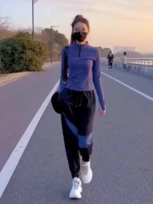 Quick Dry Casual Sports Wear Set Women's Spring Autumn Fashion Slimming Small Size Running Two Piece Set High Waist Long Pants
Quick Dry Casual Sports Wear Set Women's Spring Autumn Fashion Slimming Small Size Running Two Piece Set High Waist Long Pants