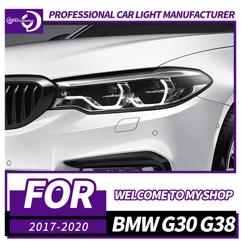 Фара AKD для BMW G30 G38 Светодиодная фара 2017-2020 Фара 525i 530i M5 DRL Поворотник дальнего света Объектив проектора Angel Eye
Фара AKD для BMW G30 G38 Светодиодная фара 2017-2020 Фара 525i 530i M5 DRL Поворотник дальнего света Объектив проектора Angel Eye