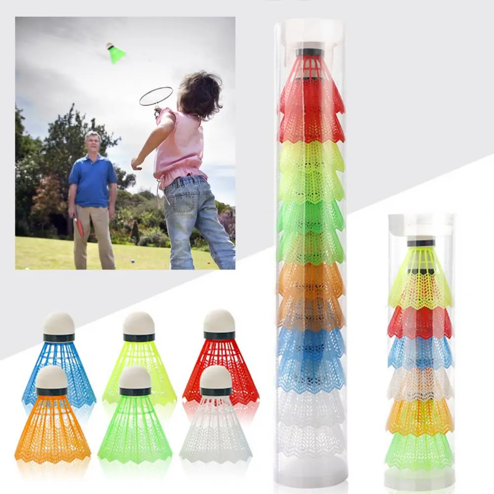 12 шт. воланы для бадминтона яркие цвета многоразовые легкие воланы для тренировок по бадминтону для детей, развлечений 
12 шт. воланы для бадминтона яркие цвета многоразовые легкие воланы для тренировок по бадминтону для детей, развлечений