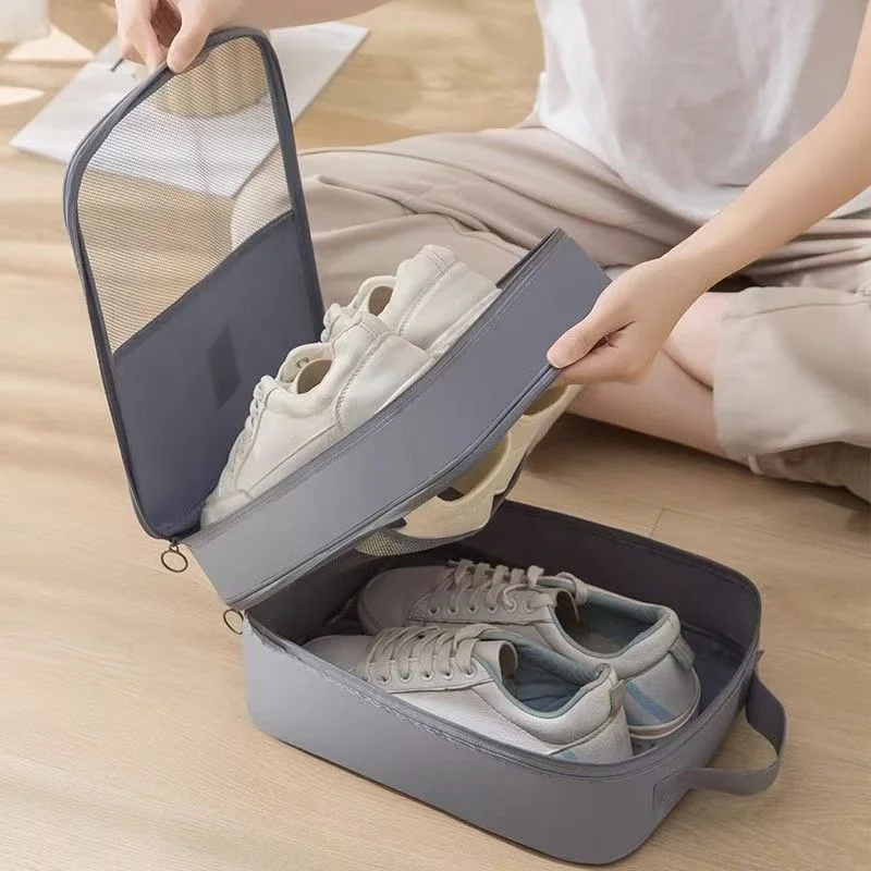 High-Capacity Travel Shoe Bag - Holds 3 Pairs of Shoes, Durable, Dustproof, and Breathable Storage, with A Comfortable Black
High-Capacity Travel Shoe Bag - Holds 3 Pairs of Shoes, Durable, Dustproof, and Breathable Storage, with A Comfortable Black